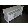 Image 2 : ASHLEY FLOOR MODEL WHITE 60 INCH TV CABINET, RETAIL $1199