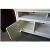 Image 3 : ASHLEY FLOOR MODEL WHITE 60 INCH TV CABINET, RETAIL $1199