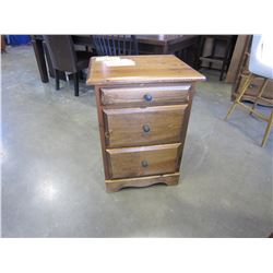 NEW SOLID PINE MONTANA 2 DRAWER AND TRAY NIGHSTAND 22WX18DX30H IN VINTAGE STAIN, DOVETAILED DRAWERS 