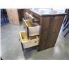 Image 4 : NEW SOLID PINE MONTANA 2 DRAWER AND TRAY NIGHSTAND 22WX18DX30H IN VINTAGE STAIN, DOVETAILED DRAWERS 