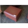 Image 1 : BROWN LEATHER FOOTSTOOL