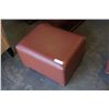 Image 1 : BROWN LEATHER FOOTSTOOL