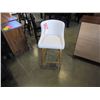 Image 1 : NEW 24" CREAM TUFTED UPHOLSTERED COUNTER STOOL - WHOLESALE PRICE $215, CURRENT RETAIL $289