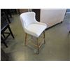 Image 3 : NEW 24" CREAM TUFTED UPHOLSTERED COUNTER STOOL - WHOLESALE PRICE $215, CURRENT RETAIL $289
