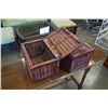 Image 2 : 2 WICKER LIDDED BASKETS