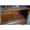 Image 3 : ASHLEY FLOOR MODEL TV STAND, MAHOGANY FINISH, MISSING DOOR, RETAIL $599