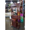 Image 2 : HALLWAY MIRRORED COAT HOOK CABINET SHELF