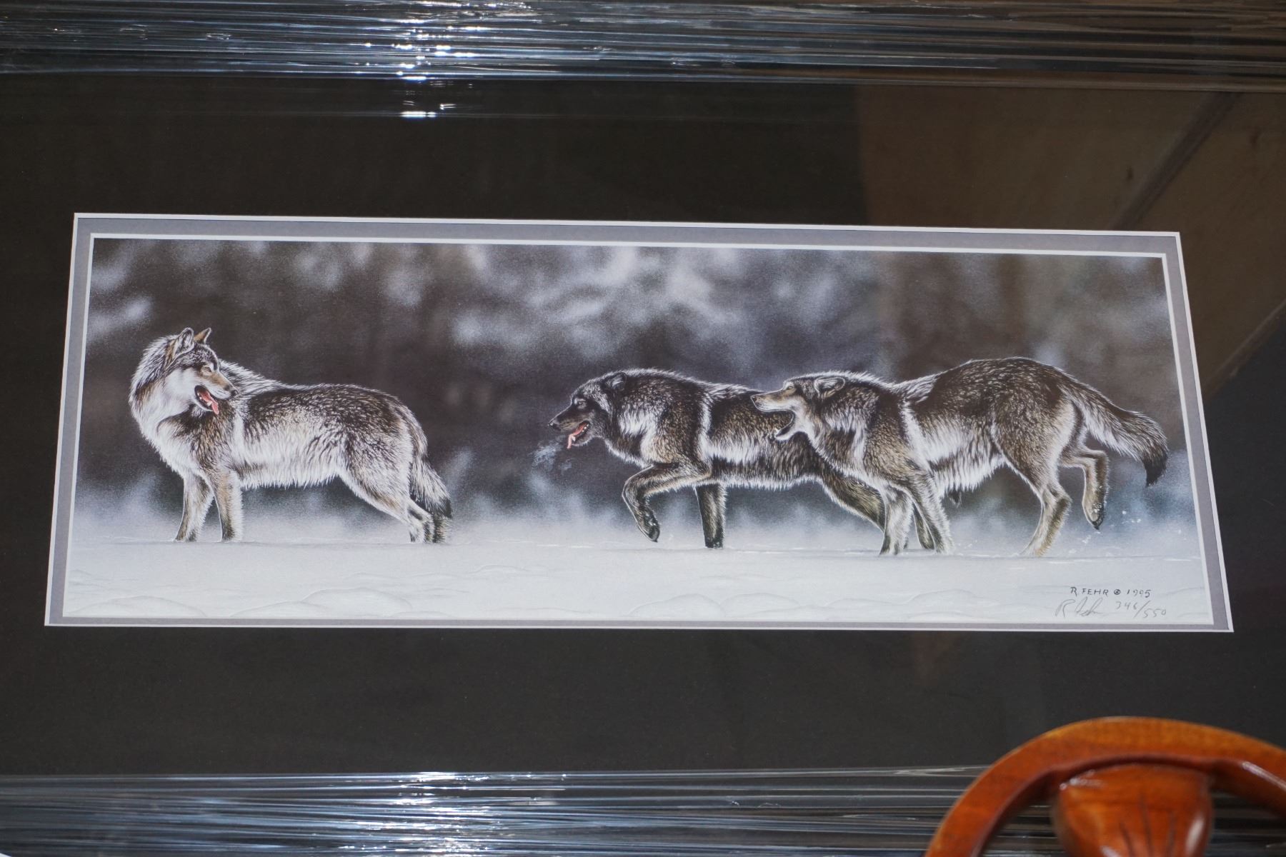 Artist R Fehr ON THE MOVE WOLF PACK BY RANDY FEHR LIMITED EDITION PRINT 24699
