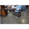 Image 3 : ASHLEY FLOOR MODEL DARK MAHOGANY FINISH SOFA TABLE RETAIL $599