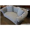 Image 8 : ASHLEY FLOOR MODEL TUFTED FABRIC SOFA AND LOVESEAT WITH 5 PILLOWS, RETAIL $2889
