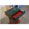 Image 3 : DECORATIVE STACK OF BOOKS END TABLE W/ 1 DRAWER