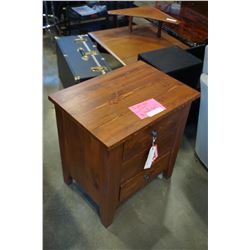 NEW SOLID PINE BRACKENDALE 3 DRAWER NIGHTSTAND, FITTED DRAWER BOXES, DOVETAILED, CHOCOLATE CHERRY ST
