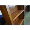 Image 3 : ASHLEY FLOOR MODEL MISSION OAK STYLE 6 FOOT BOOKSHELF, RETAIL $599