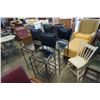 Image 1 : 4 LEATHER AND METAL BAR STOOLS