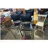 Image 2 : 4 LEATHER AND METAL BAR STOOLS