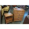 Image 1 : MAPLE HIGHBOY DRESSER AND NIGHTSTAND