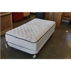 SINGLE SIZE MATTRESS BOX AND ROLLER FRAME BY SEARS O PEDIC WELLNESS