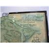 Image 2 : 1969 MAP OF BOSTON AND THE CHARLSTOWN PENNINSULA IN BLACK FRAME