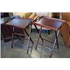 Image 1 : 2 BUTLER TRAYS ON STANDS