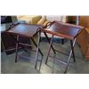 Image 1 : 2 BUTLER TRAYS ON STANDS