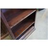 Image 3 : ASHLEY FLOOR MODEL DARK MAHOGANY FINISH OPEN 6 FOOT BOOKSHELF, RETAIL $399