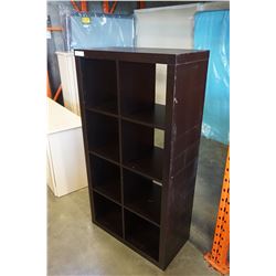 ESPRESSO FINISH CUBICAL SHELF