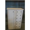 Image 1 : MODERN HIGHBOY DRESSER W/ BLACK TRIM