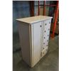 Image 2 : MODERN HIGHBOY DRESSER W/ BLACK TRIM