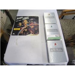 3 STARTREK DVD BOX SETS AND STARTREK LASER DISC