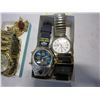 Image 2 : 2 TRAYS MENS WATCHES AND CUFFLINKS ETC