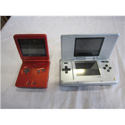 GAMEBOY ADVANCE SP AND NINTENDO DS CONSOLES