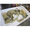 Image 1 : WORLD WAR II P37 WEBBING W/ TRENCH DIGGING TOOL AND ENFIELD BAYONET
