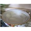 Image 2 : OLD CONTRY ROSE LIDDED CASSEROLE DISH AND SILVER PLATE