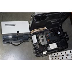 ZENITH WM 6000 VHS-C MOVIE CAMERA AND WETZLER SLIDE PROJECTOR