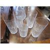 Image 2 : 5 CRYSTAL GLASSES & PINWHEEL DECANTER