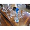 Image 3 : LOT OF MARTINI GLASSES AND STEMLESS WINE GLASSES & BLUE ART GLASS DRINK MIXER