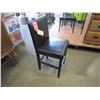Image 2 : NEW 24" BLACK LEATHER COUNTER STOOL - WHOLESALE PRICE $175, CURRENT RETAIL $269