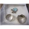 Image 3 : LOT OS 2 STERLING RINGS & DRAGONFLY PENDANT
