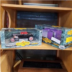 1932 FORD HOT ROD DIE CAST MODEL AND 1956 FORD 1/2 DIE CAST MODEL