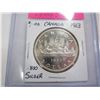 Image 2 : 1963 CANADIAN SILVER DOLLAR .800 SILVER