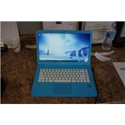 BLUE HP LAPTOP WITH CHARGER