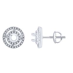 0.12 CTW Diamond Earrings 14K Yellow Gold - REF-15Y9X