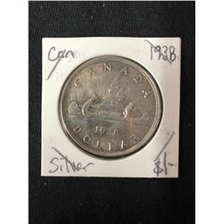 1938 CANADIAN SILVER DOLLAR