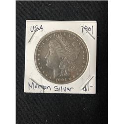 1901 USA MORGAN SILVER DOLLAR