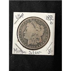 1892 USA MORGAN SILVER DOLLAR (MINTED NEW ORLEANS)