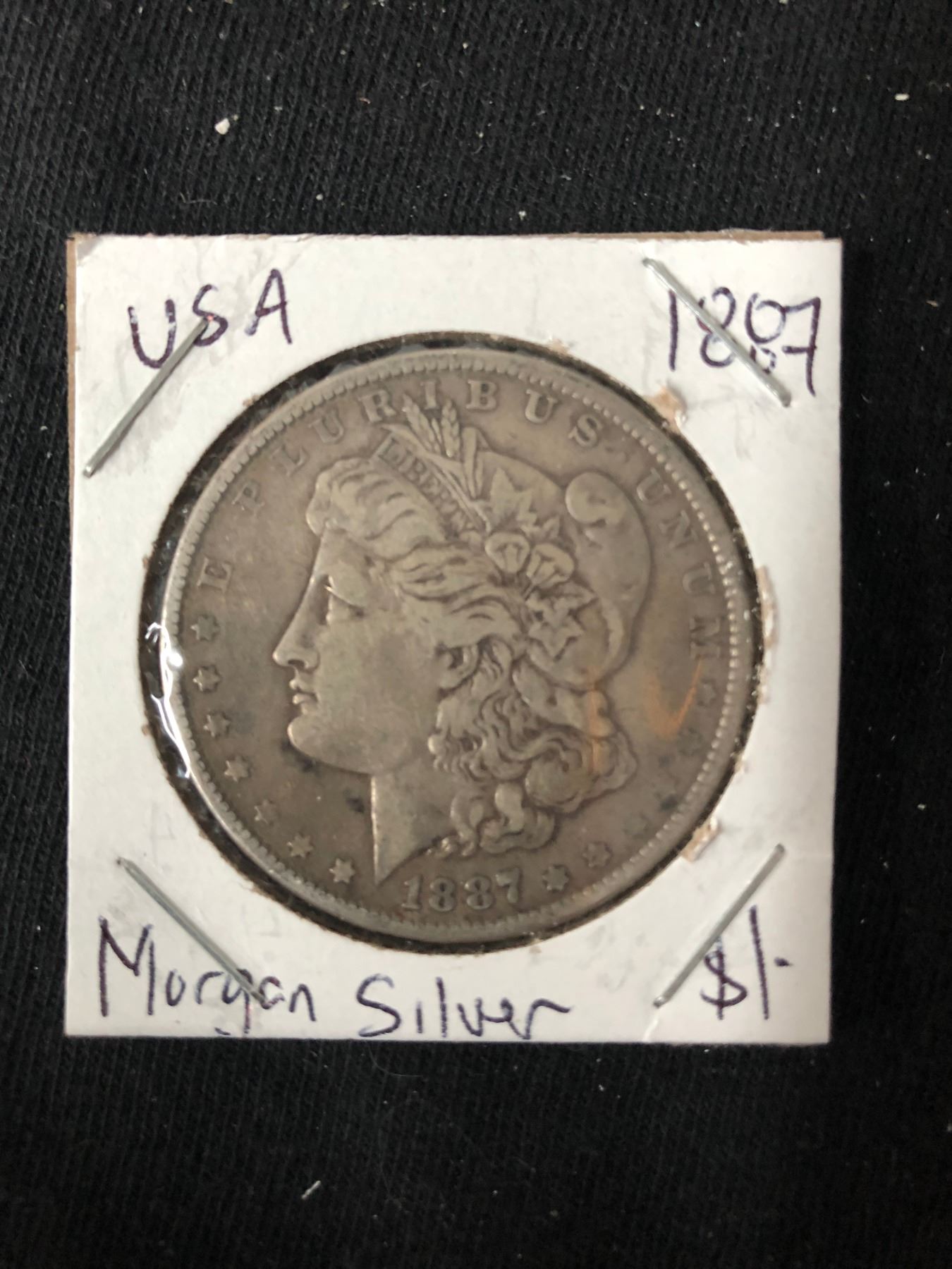 1887 USA MORGAN SILVER DOLLAR