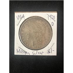 1921 USA MORGAN SILVER DOLLAR