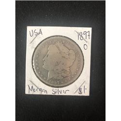 1897 USA MORGAN SILVER DOLLAR (MINTED NEW ORLEANS)