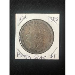 1885 USA MORGAN SILVER DOLLAR