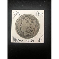 1902 USA MORGAN SILVER DOLLAR